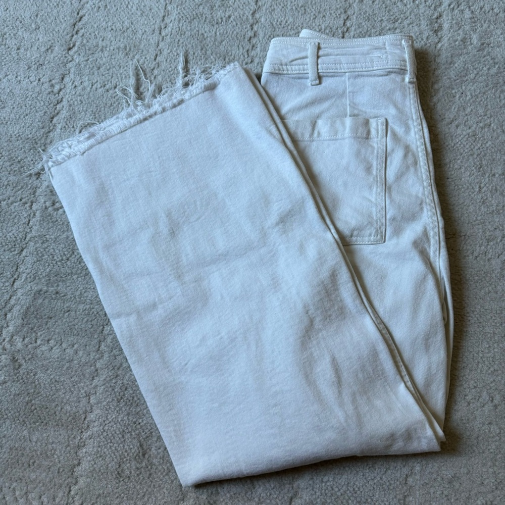 Zara Marine Straight White Pants